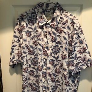 Tasso Elba silk and cotton men's short sleeve